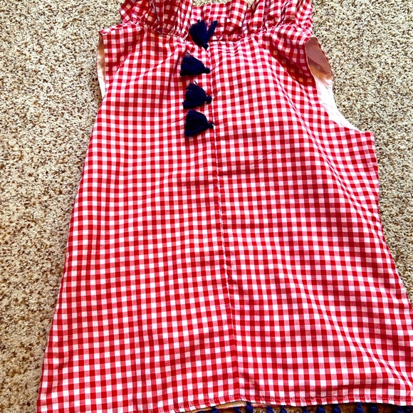Elizabeth Wilson Designs red white and blue gingham top small - Picture 2 of 2
